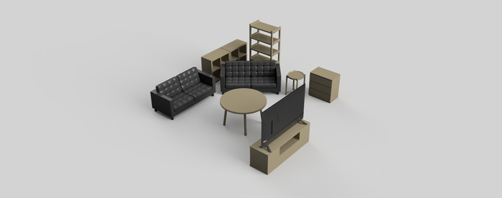 MM5003 - Household Furniture Pack B OO Scale