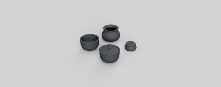 MM5012B - Iron Pots- HO Scale