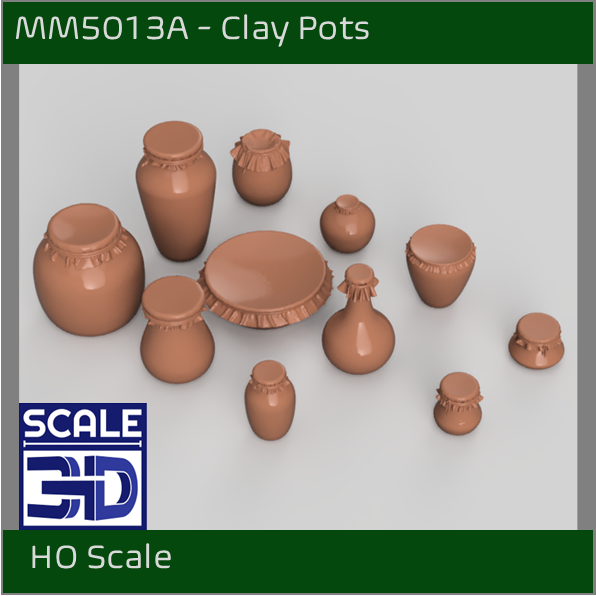 MM5013B - Clay Pots - HO Scale