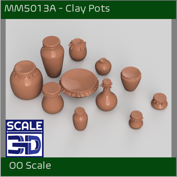 MM5013A - Clay Pots - OO Scale