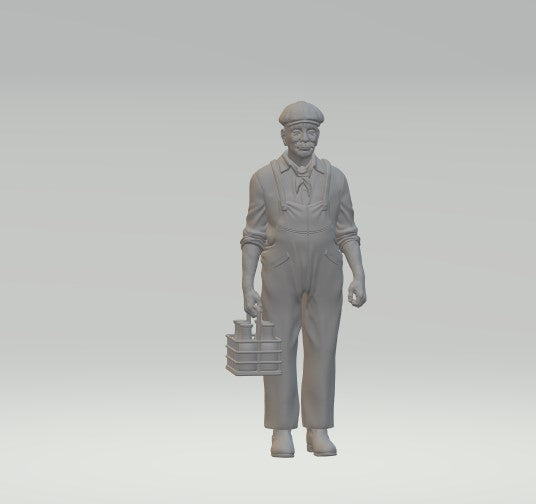 Milkman Carrying Milk Bottles 1940S Style Oo Gauge