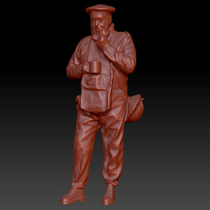 Dsp212 Older Male Arp Warden/Army Figure