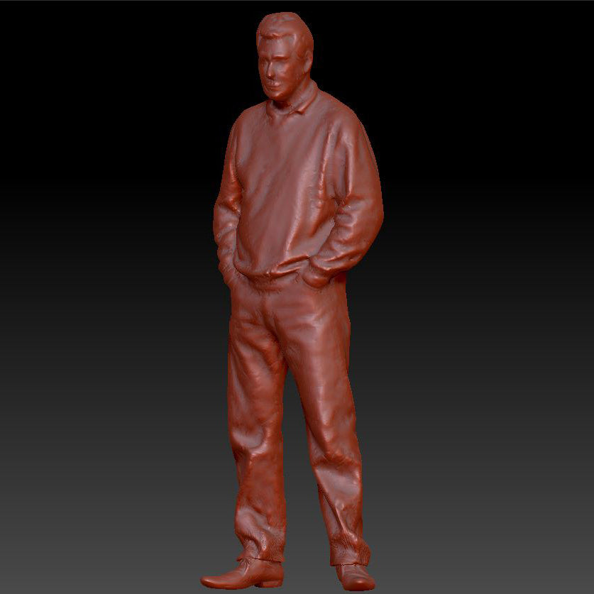 Male Standing Hands In Pockets Dsp037 Figure