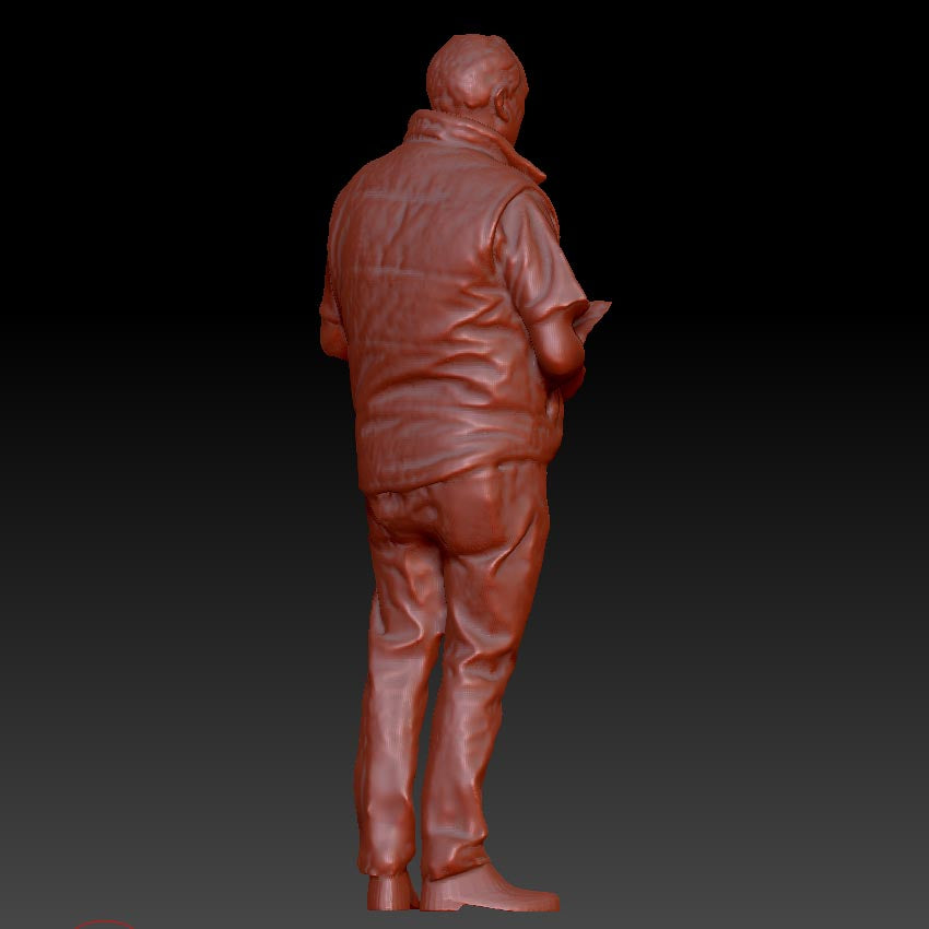 Older Male Train Spotter With Clipboard Dsp042 Figure