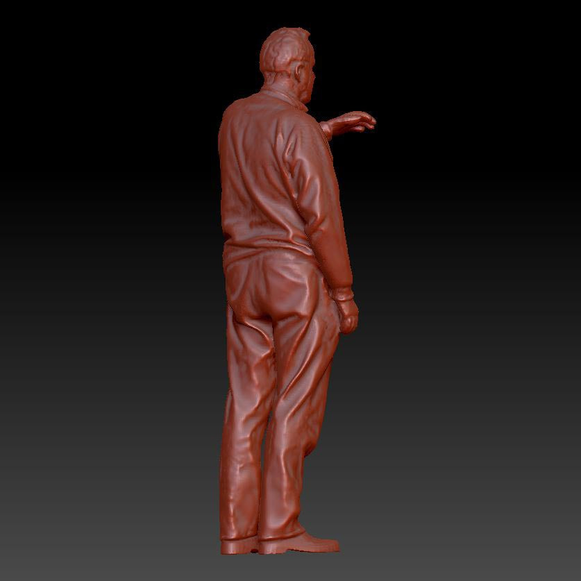 Smart Older Gentleman Left Arm Up Dsp070 Figure