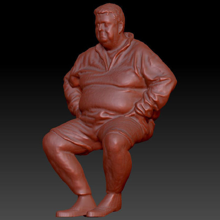 Large Male Sitting Dsp085 Figure