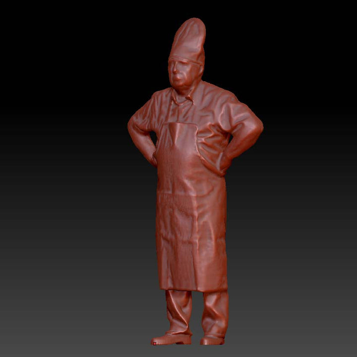 Male Train Chef Standing Dsp096 Figure