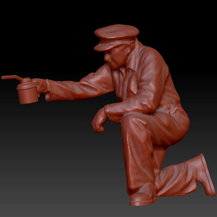 Male Oiling/Mechanic Steam Train Dsp119 Figure