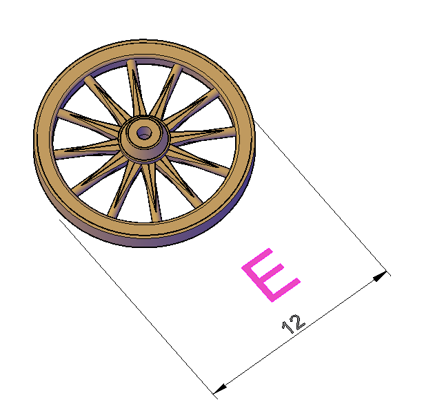 Cartwheel Medium thin (set of 4) - RF-0007-E-76