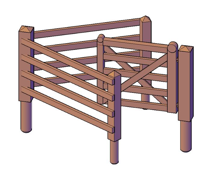 Wooden Farm Gates - RF-0034-#-76