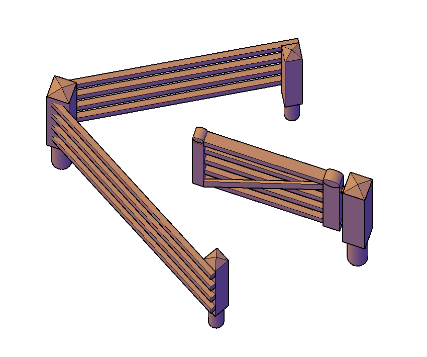 Wooden Farm Gates - RF-0034-#-76