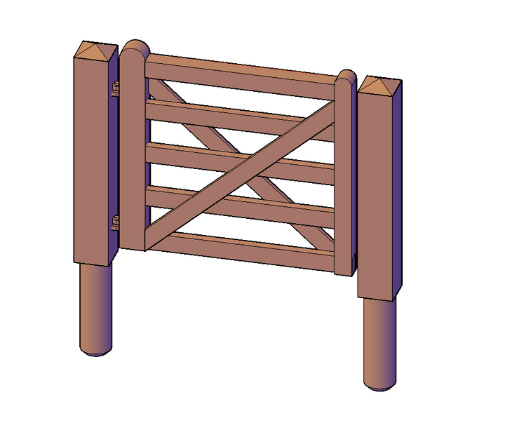 Wooden Farm Gates - RF-0034-#-76