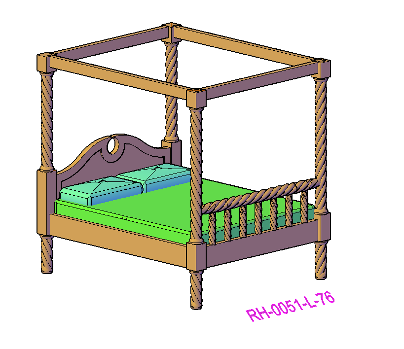 Four Poster Bed - RH-0051-#-76