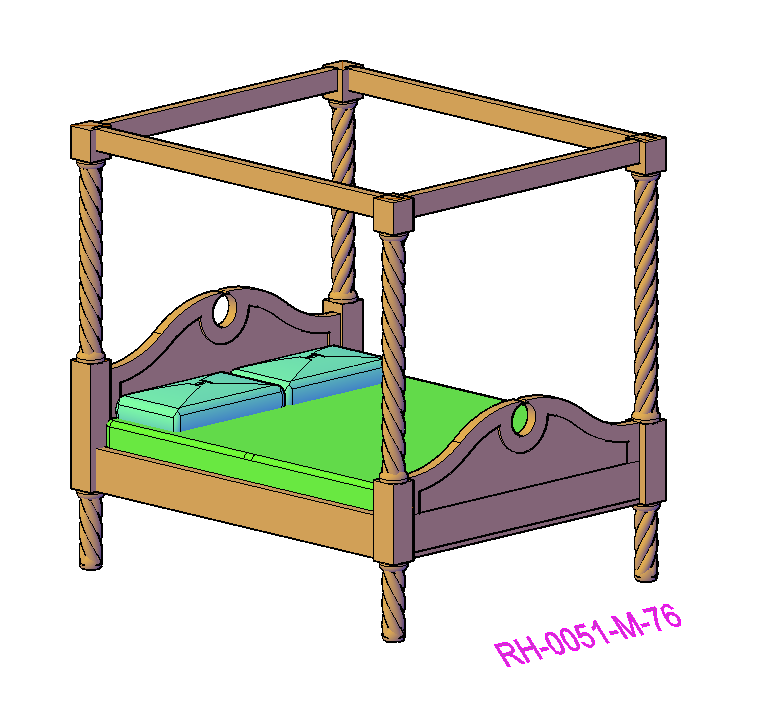 Four Poster Bed - RH-0051-#-76