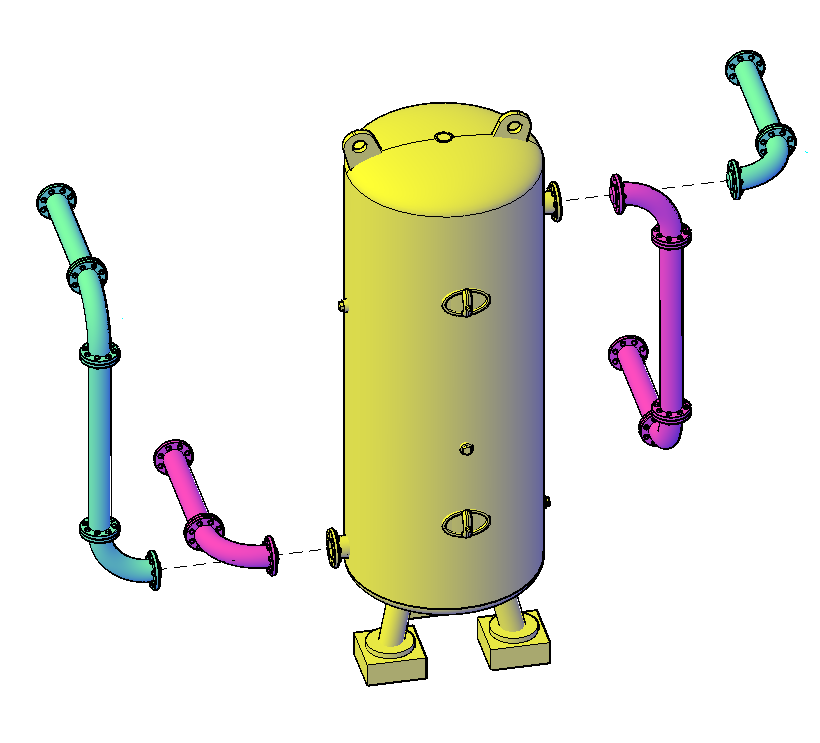 Air Reciever 2000 litre tank - RI-0004-A-76