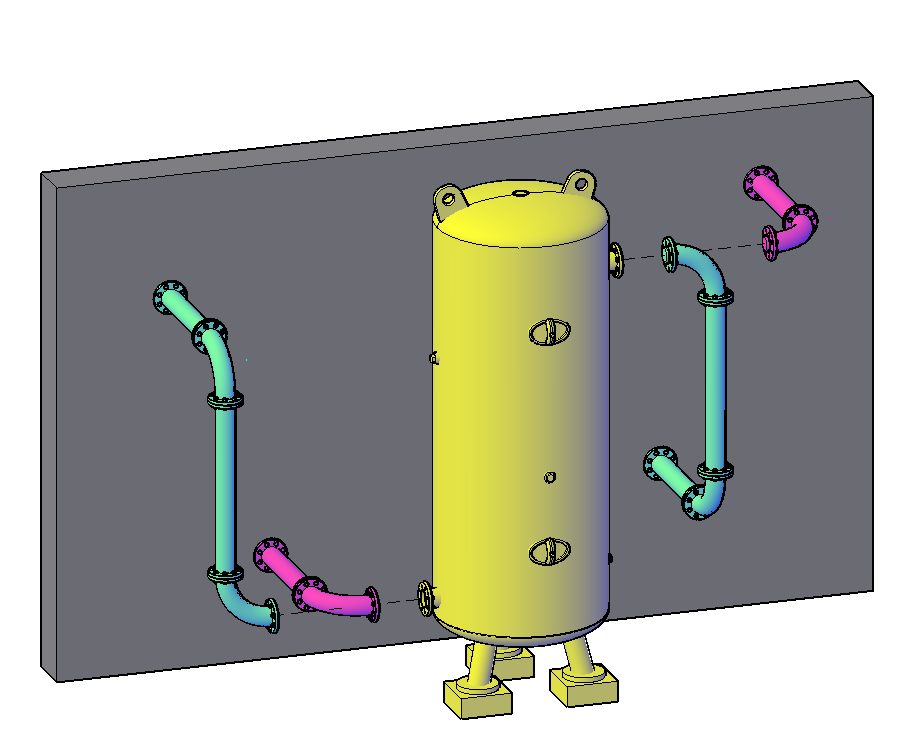 Air Reciever 2000 litre tank - RI-0004-A-76