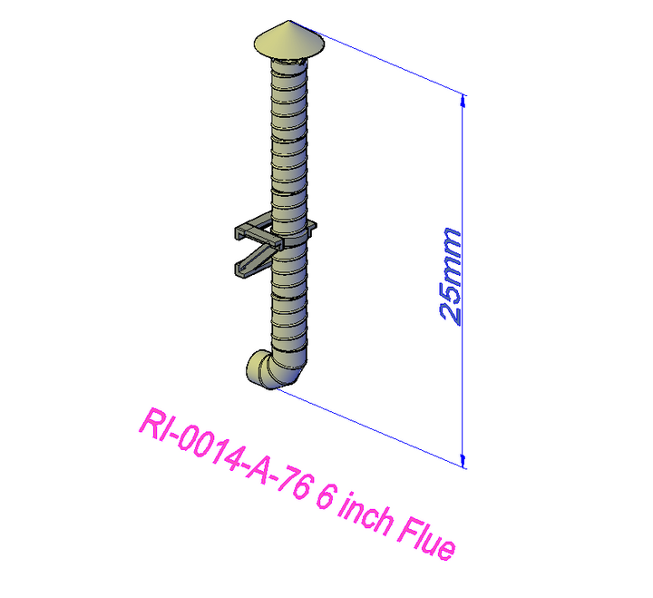 6,9 and 12inch Flue - RI-0014-#-76