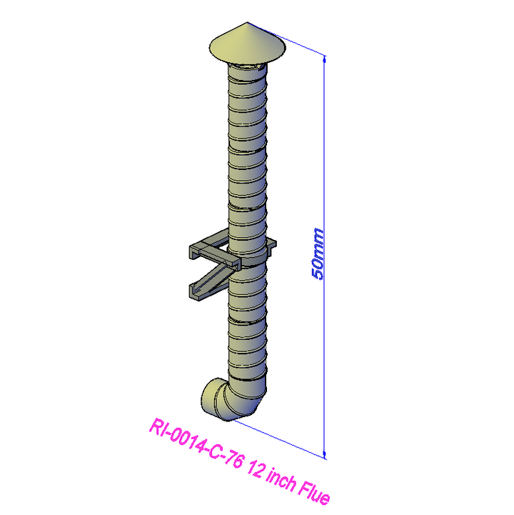 6,9 and 12inch Flue - RI-0014-#-76