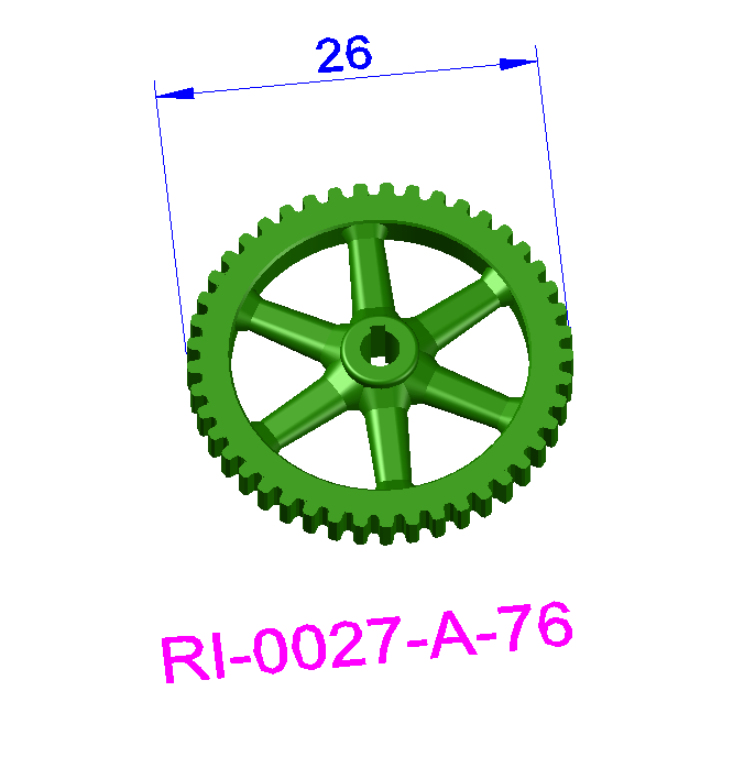 Cast Iron Gear Wheels - RI-0027-#-76