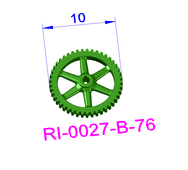 Cast Iron Gear Wheels - RI-0027-#-76