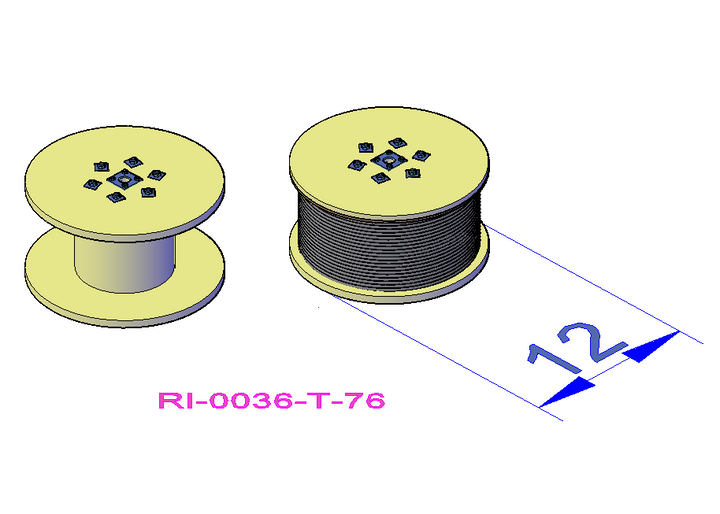 Wooden Cable Drum - RI-0036-#-76