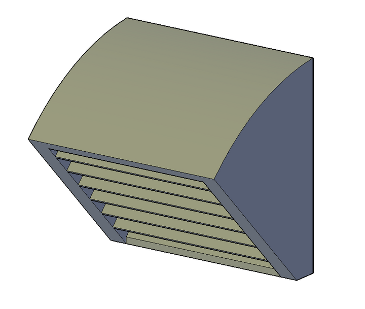 Angled Wall vent - RI-0071-M-76