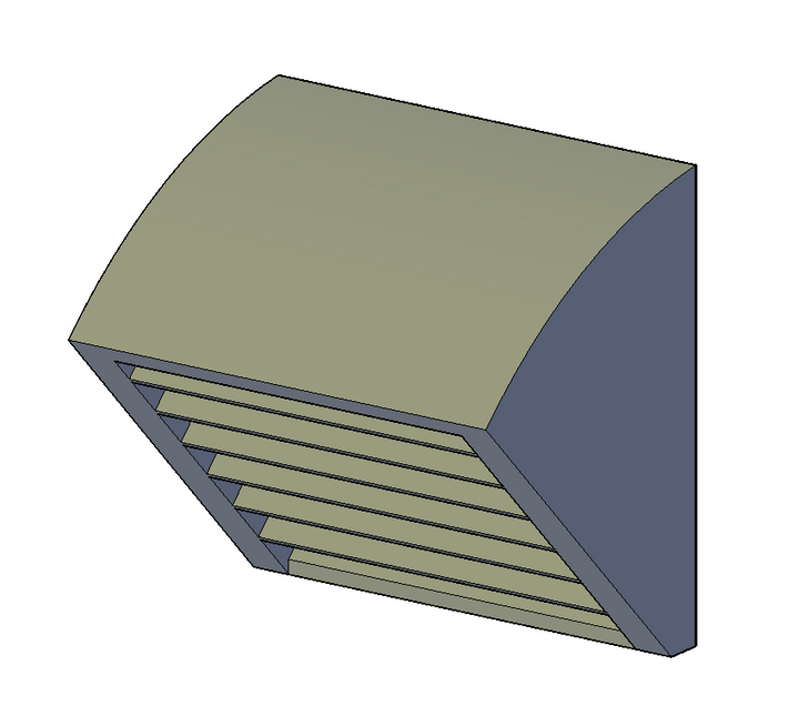 Angled Wall vent - RI-0071-M-76