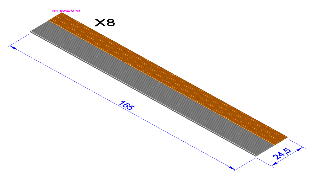 Platform tactile edging [990mm] - RR-8012-#-76