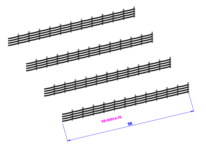 Trackside Quad Cable containment LU - RR-9003/4/5-#-76