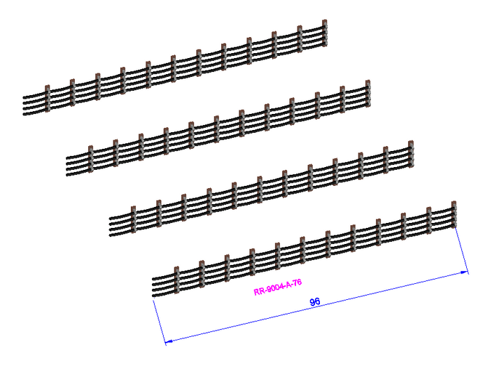 Trackside Quad Cable containment LU - RR-9003/4/5-#-76