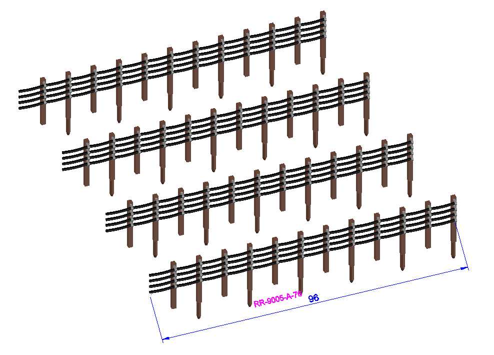 Trackside Quad Cable containment LU - RR-9003/4/5-#-76