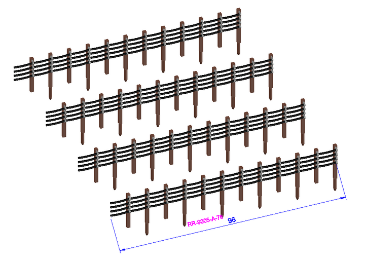 Trackside Quad Cable containment LU - RR-9003/4/5-#-76