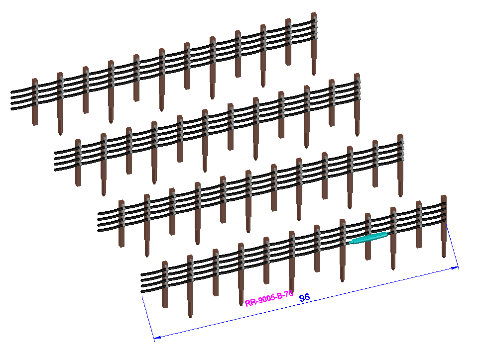 Trackside Quad Cable containment LU - RR-9003/4/5-#-76