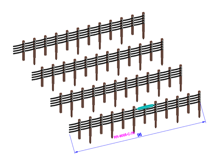 Trackside Quad Cable containment LU - RR-9003/4/5-#-76