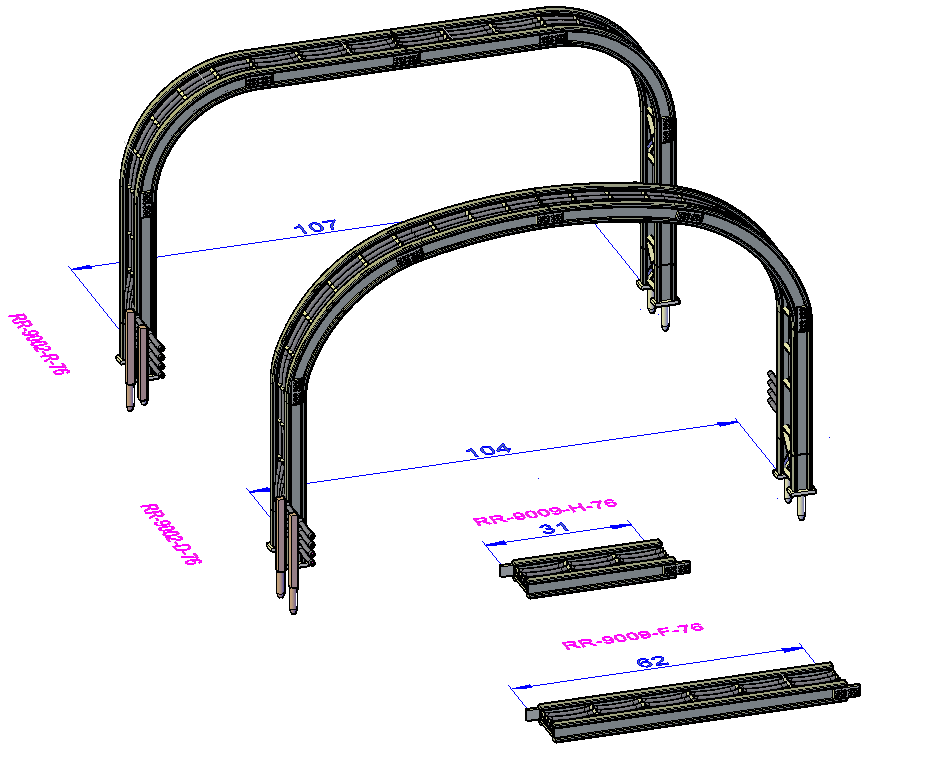 Double Track Cable bridge LU - RR-9002-#-76