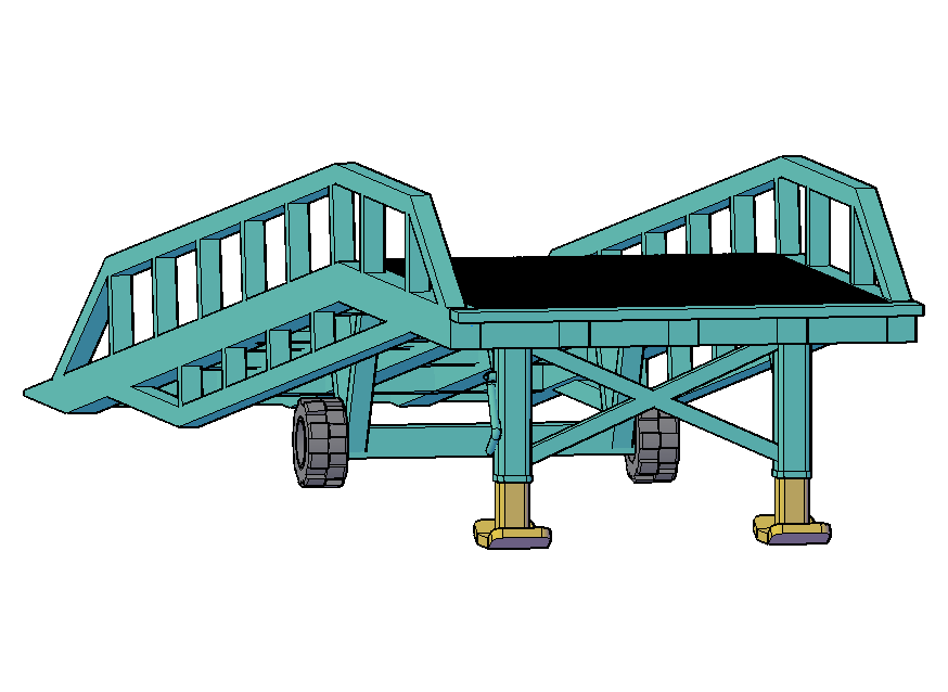 Trailer loading Ramp - RV-0020-A-76