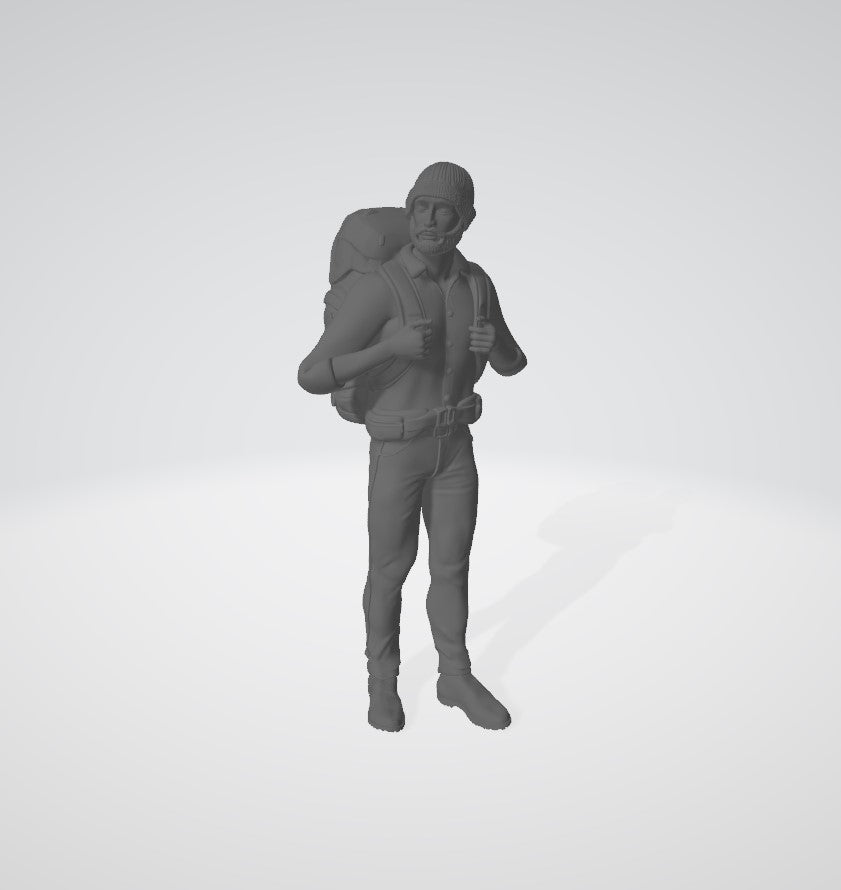 Male Hiker/camping/standing Looking Figure