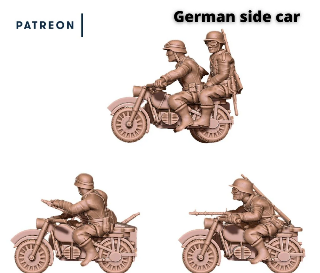 ESK German sidecar x3