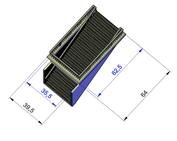 Platform subway entrance steps - RR-0012-A-76