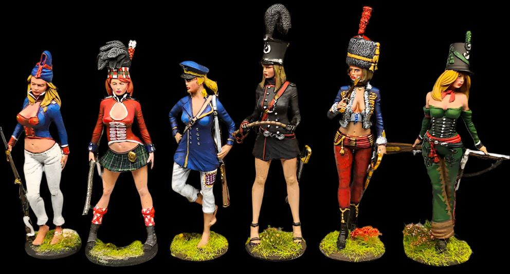 75mm Napoleonic Pin Ups French