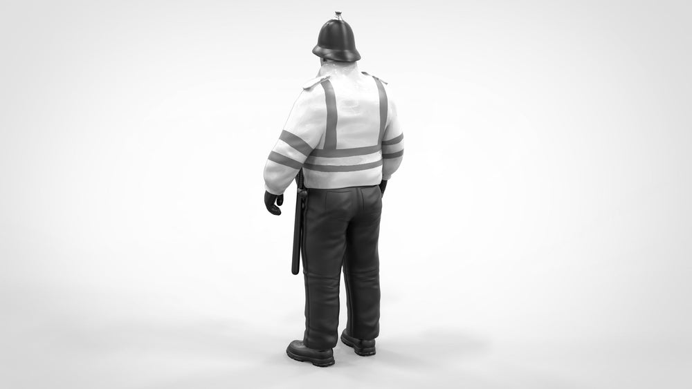 Police Officer Tall Helmet Figure