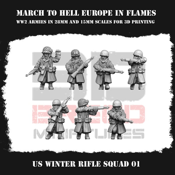 Us G.i. Winter Rifle Squad 01 Figure