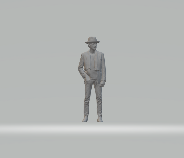 Trendy Male With Jacket And Hat Figure