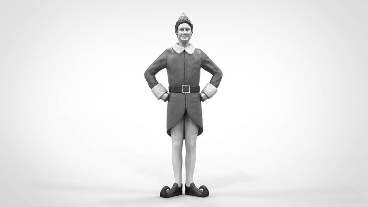 William Figure Dressed As Christmas Elf