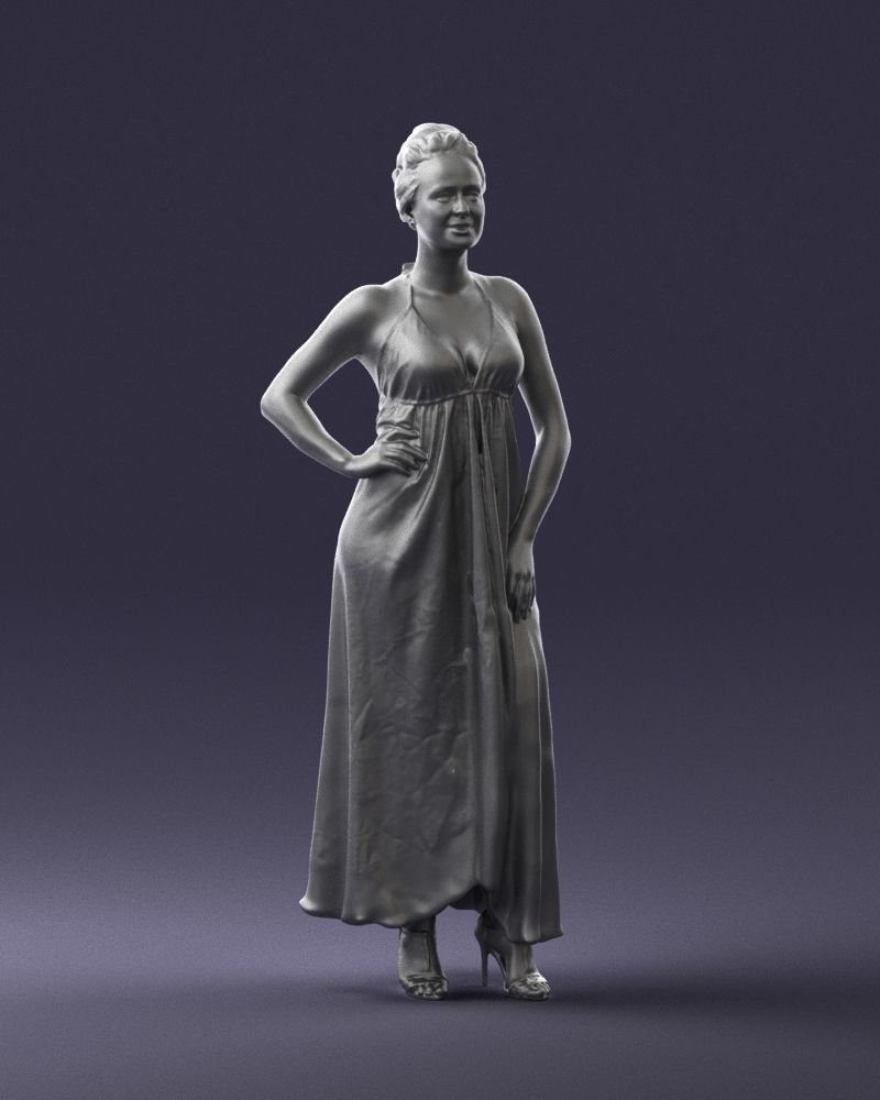 Female In Evening Dress Figure