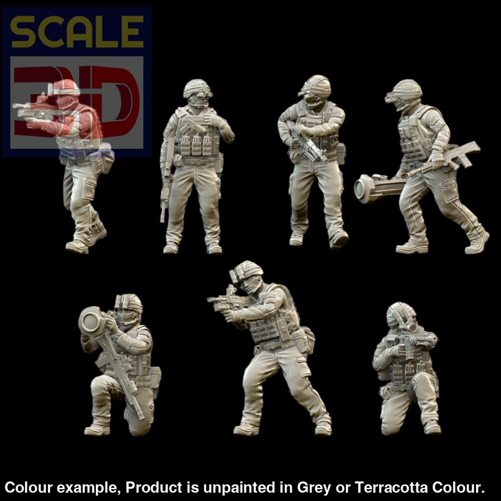 Bhg005 Modern British Infantry Specialists (Full Set) Figure