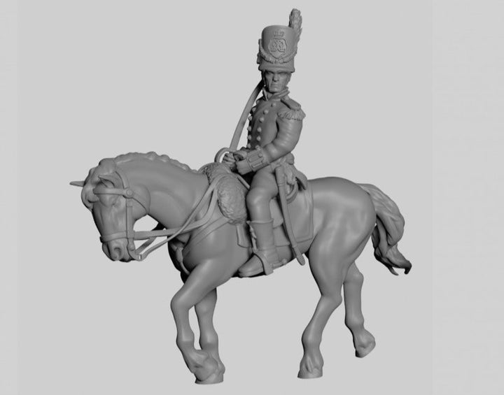 Napoleonic - British Officers On Horses