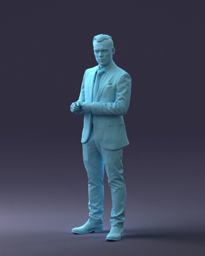 Young Male Business Man Figure