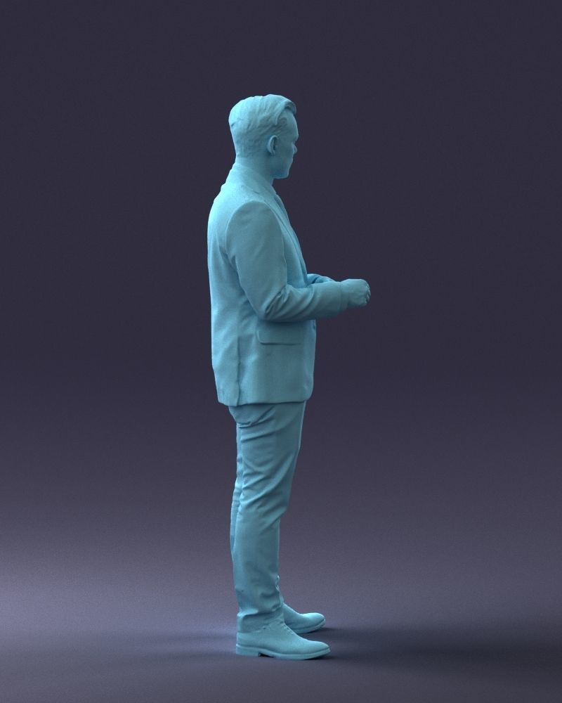 Young Male Business Man Figure