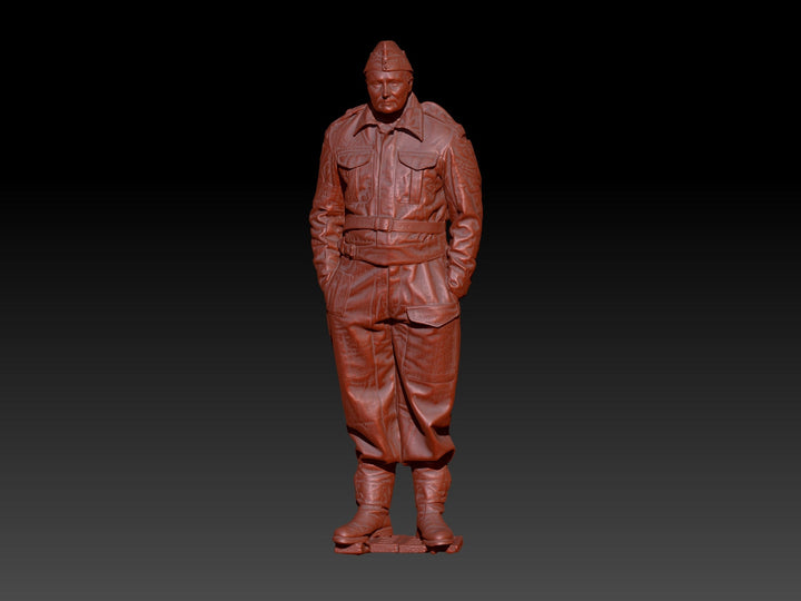 S3Ds0004 Ww2 Home Guard/Army Hands In Pockets Figure